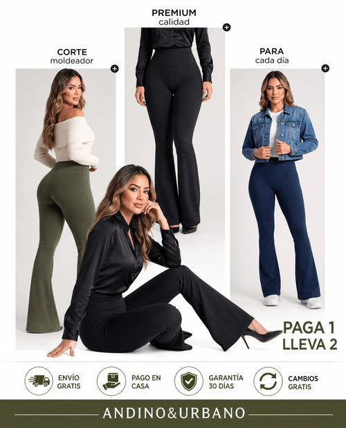 LEGGINS ELEGANTE FLARE CAMPANA