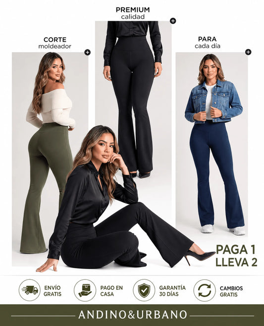 LEGGINS ELEGANTE FLARE CAMPANA